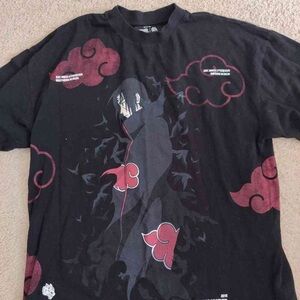 Black and Red Graphic Men's Shirt